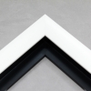 1  inch deep White Floater frame